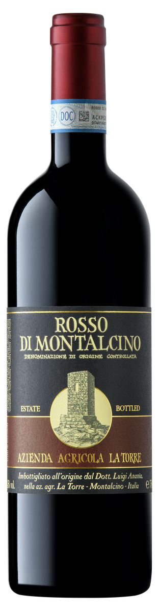 Una bottiglia di Rosso di Montalcino